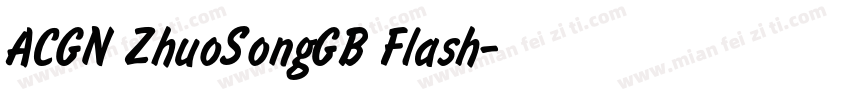 ACGN ZhuoSongGB Flash字体转换